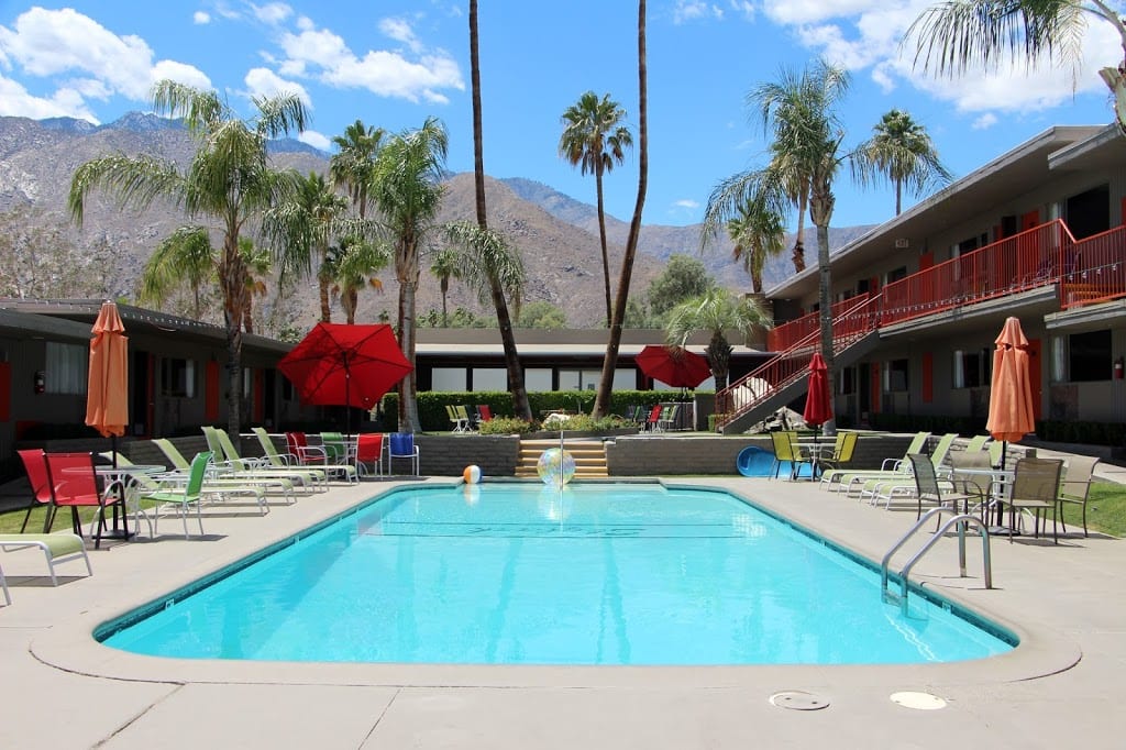 Courtyard pool at the Skylark Hotel