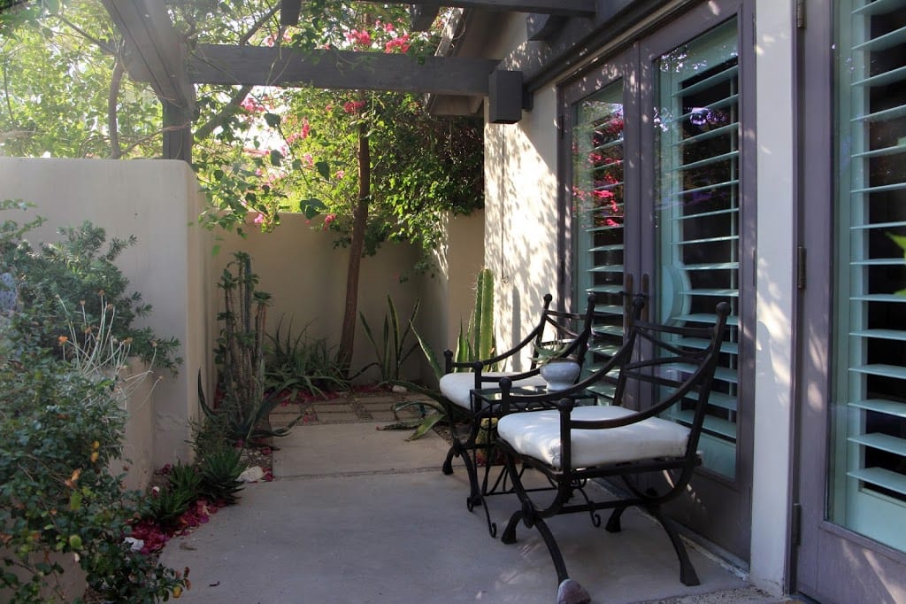 Private patio outside the suite