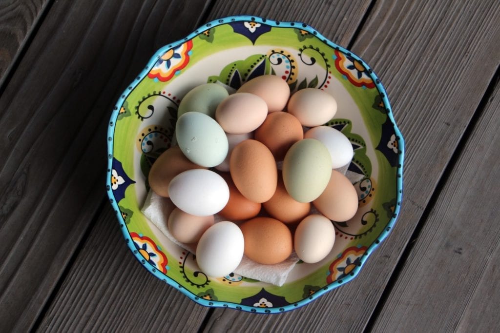 Fresh eggs from the inn's brood of hens