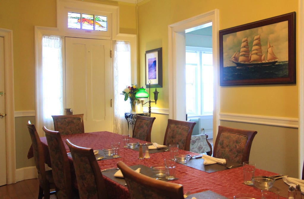 Dining room at East Brother Light Station
