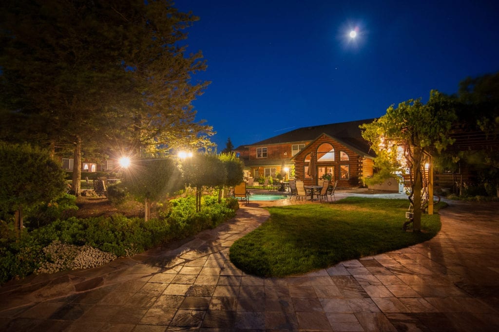 Purple Orchid Wine Country Resort & Spa at night