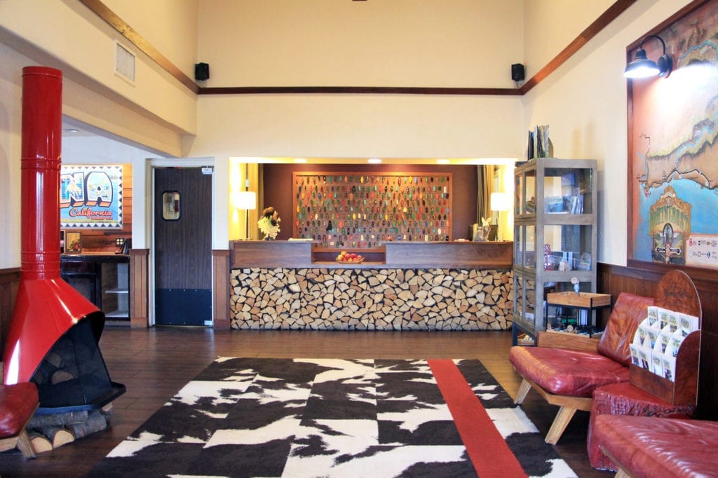 Lobby of The Redwood Riverwalk Hotel