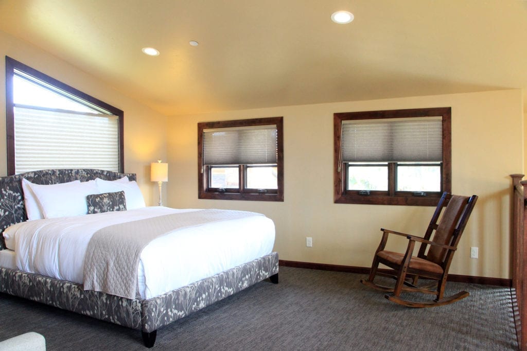 Loft bedroom of the Lavender Suite at Highlands Ranch Resort