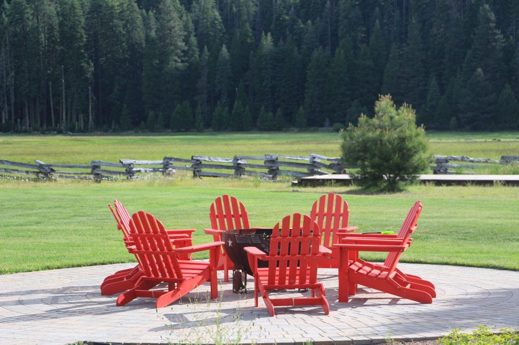 Fire pit at Highlands Ranch Resort