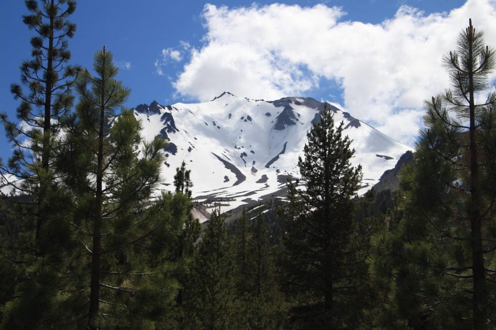 Lassen Peak from the Devastation Area at Lassen Volcanic National Park