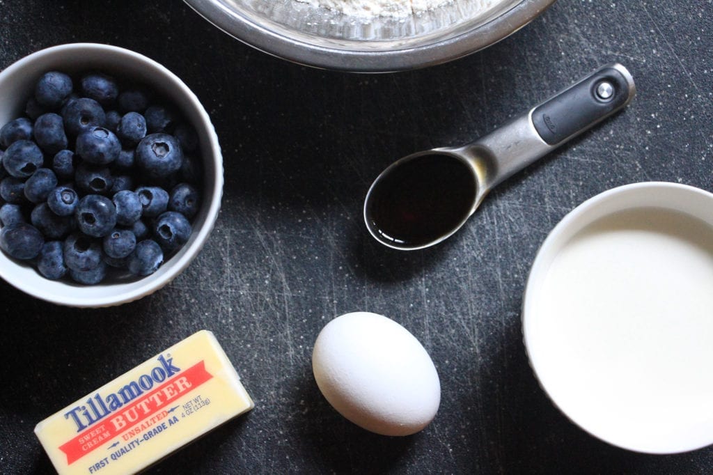 Ingredients for Amador Havest Inn's Blueberry Scones