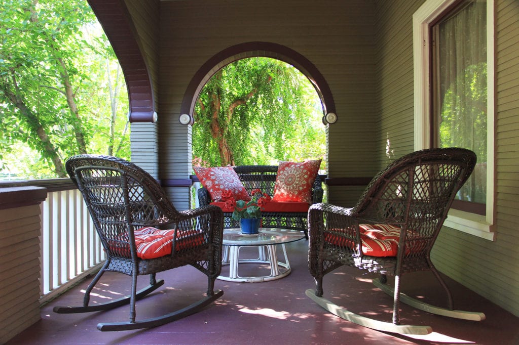 Front porch of the Goodman House