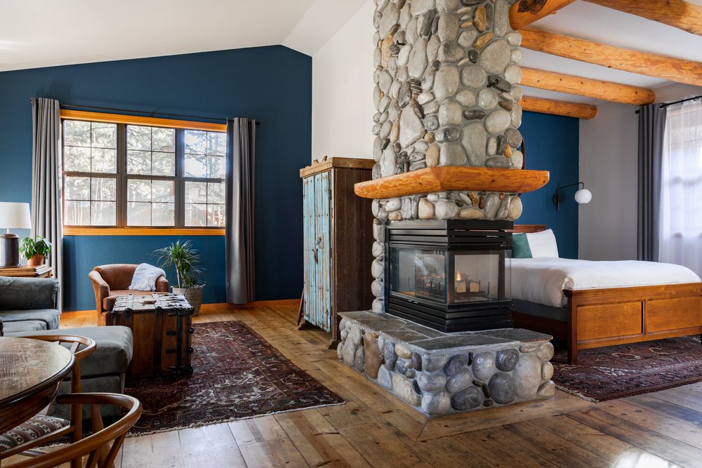 Interior of the Hideout Cabin at Black Bear Lodge