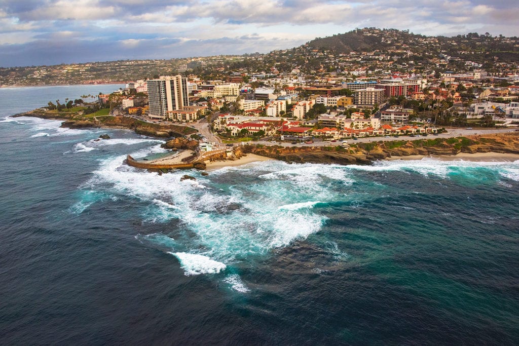 Aerial view of La Jolla