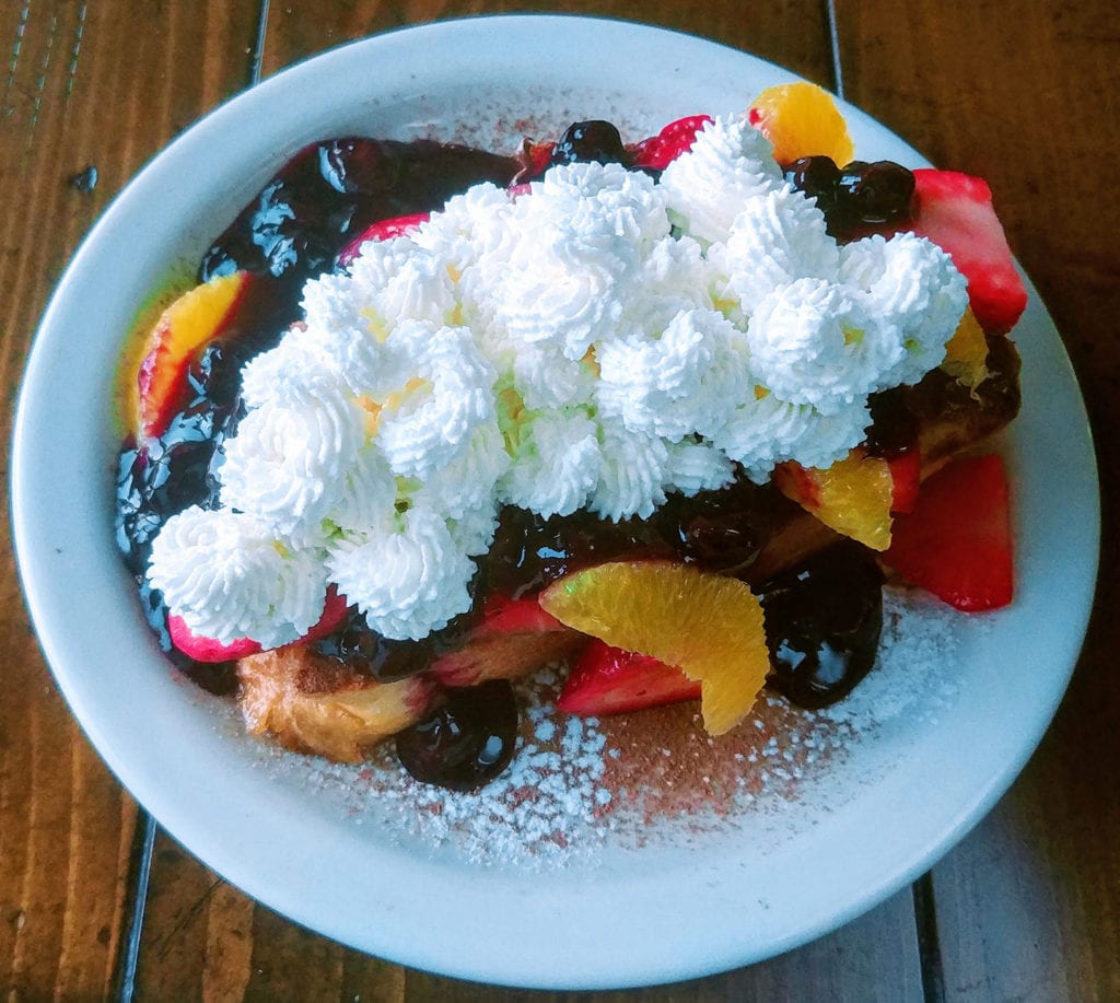 Nutella French Toast from On the Beach Bed & Breakfast