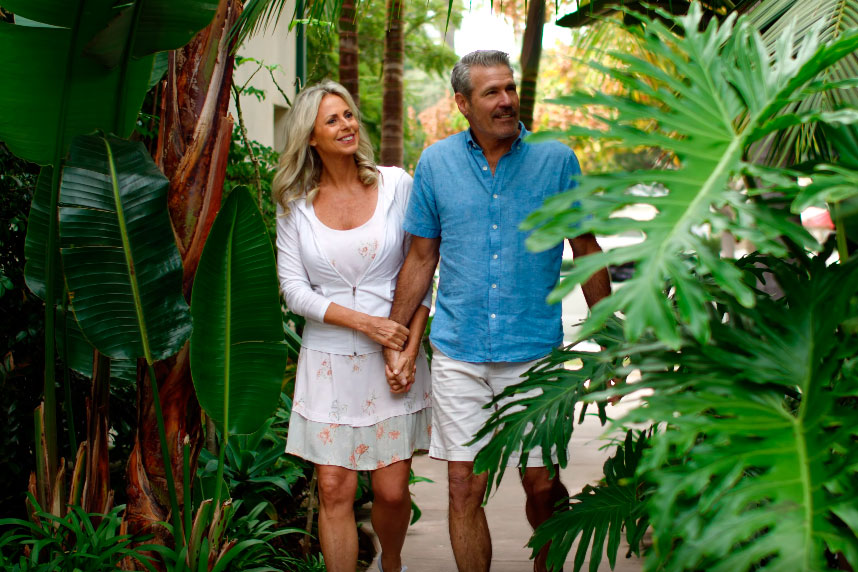 Garden pathway at 1906 Lodge