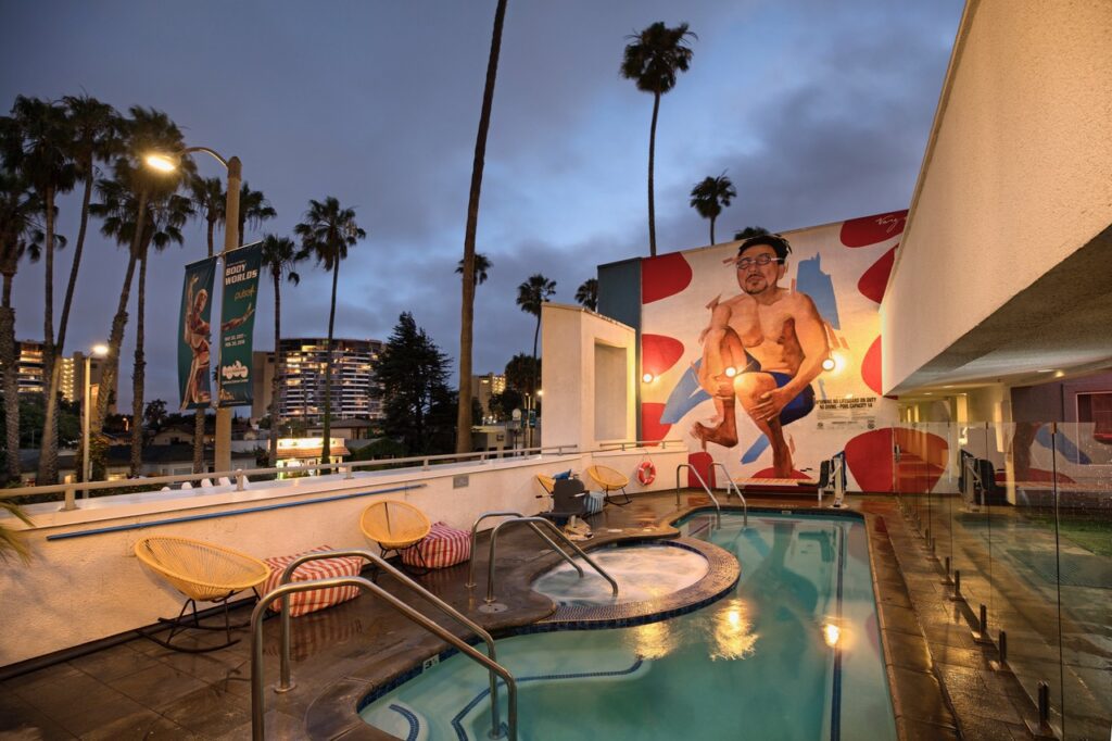 The pool and hot tub at The Kinney Venice Beach