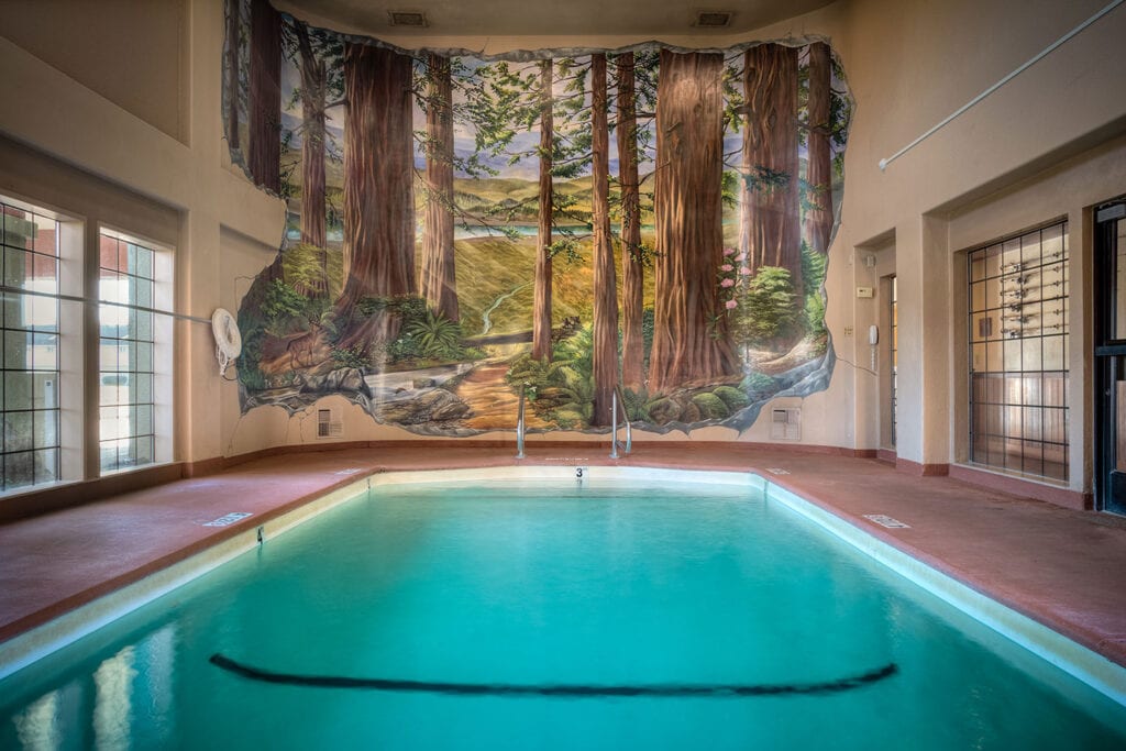 The Redwood Riverwalk Hotel pool