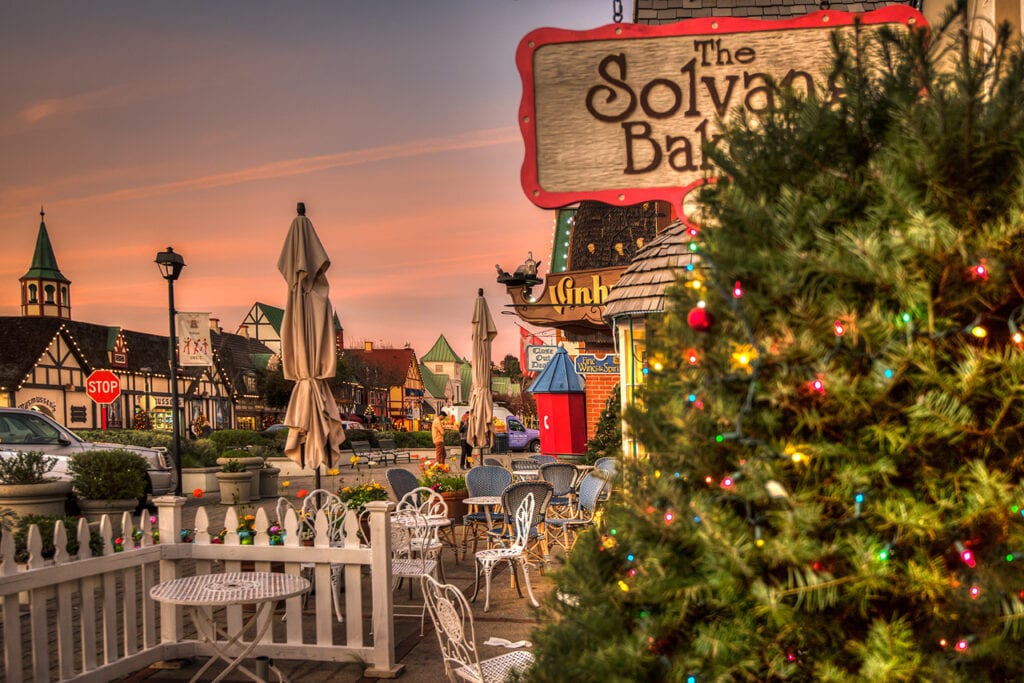 Solvang Bakery at the holidays