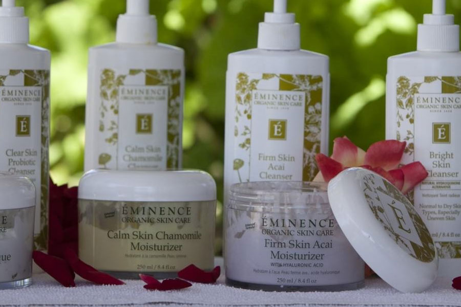 Eminence skin care products available at The Purple Orchid Wine Country Inn & Spa