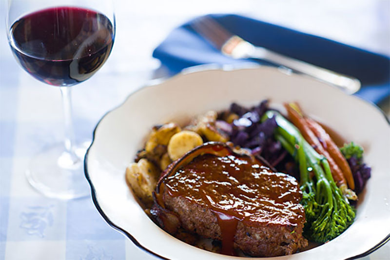 Filet mignon at the Blue Wing Saloon Restaurant at the Tallman Hotel