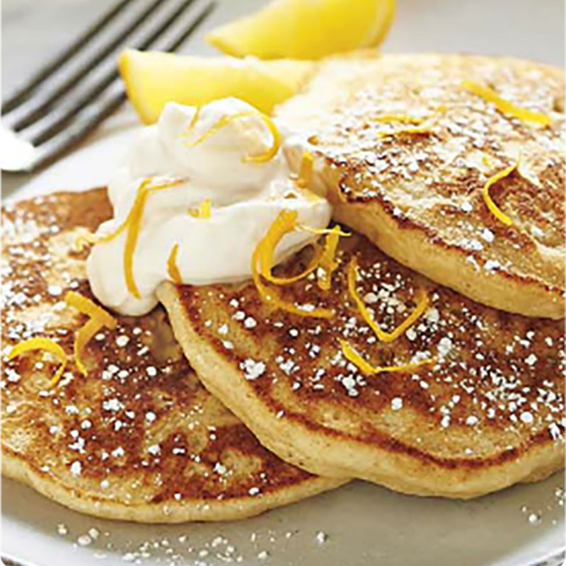 Lemon Ricotta Pancakes from the Brewery Gulch Inn