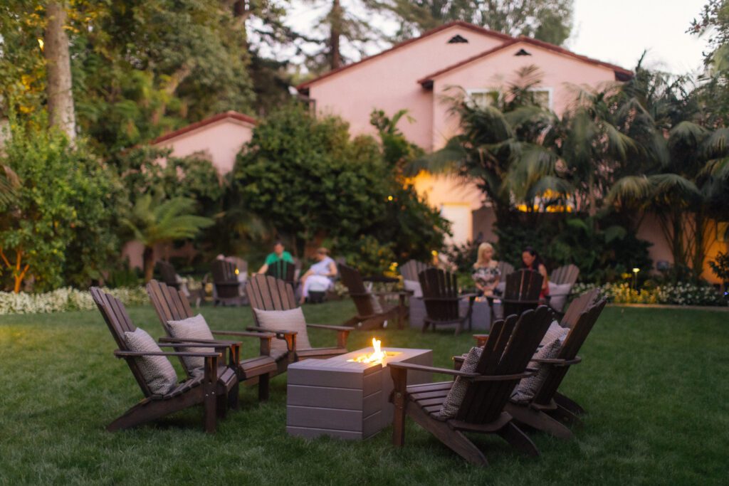 Fire pits at Hotel Bel-AIr
