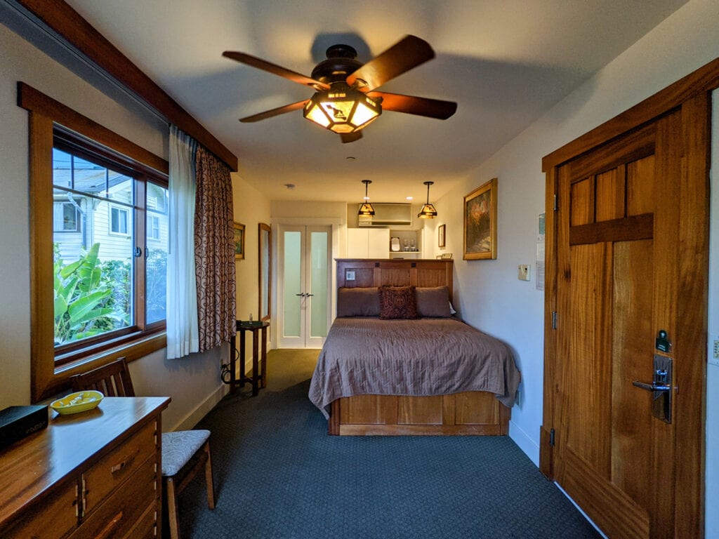 Guest room at The Avalon Hotel