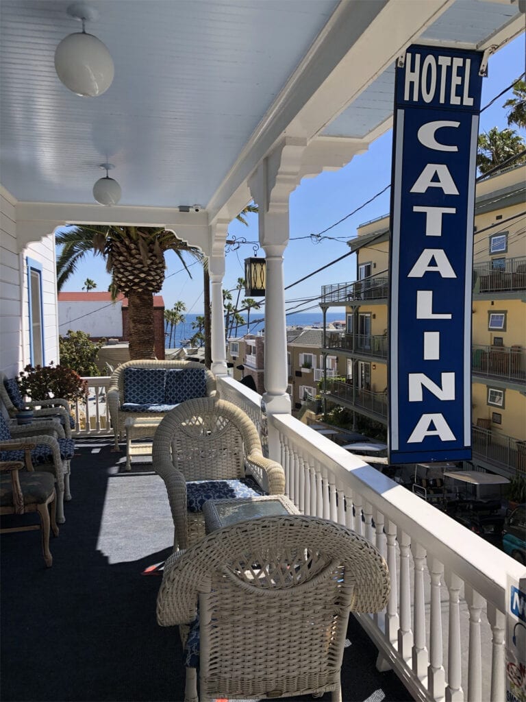 Veranda at the Hotel Catalina