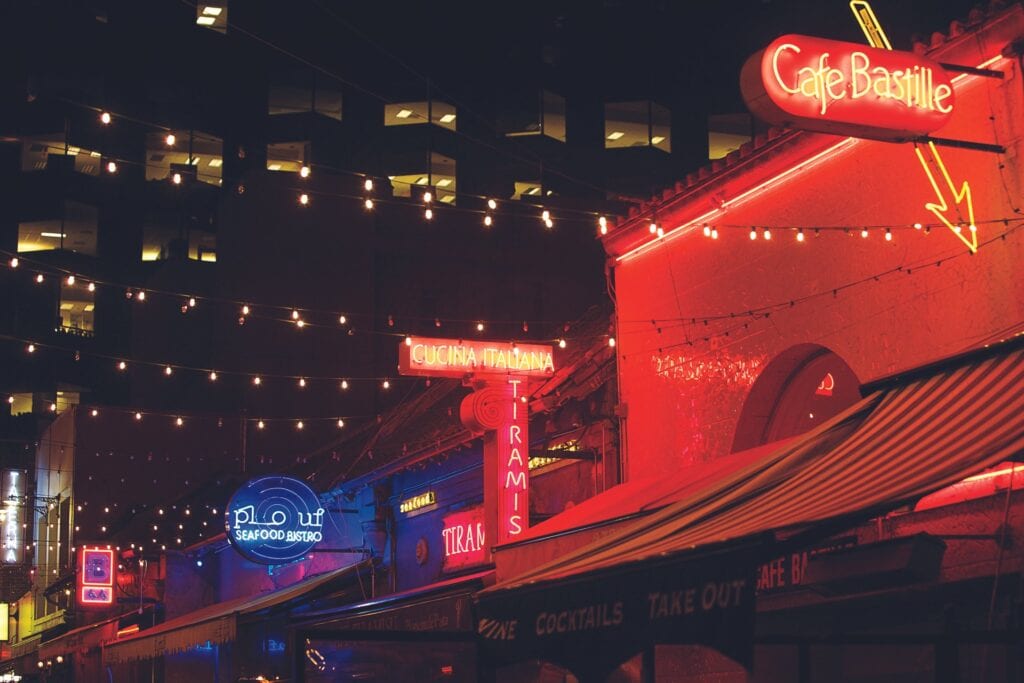 Restaurants on Belden Lane in San Francisco