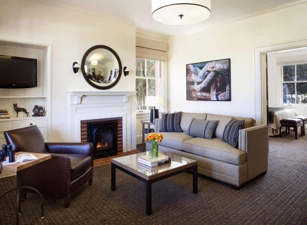 Guest room at the Inn at the Presidio