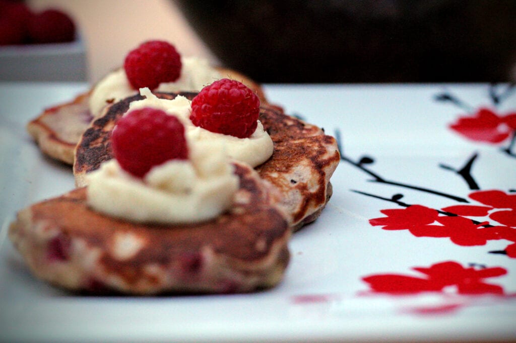 The Bissell House’s Raspberry Pikelets with Mascarpone