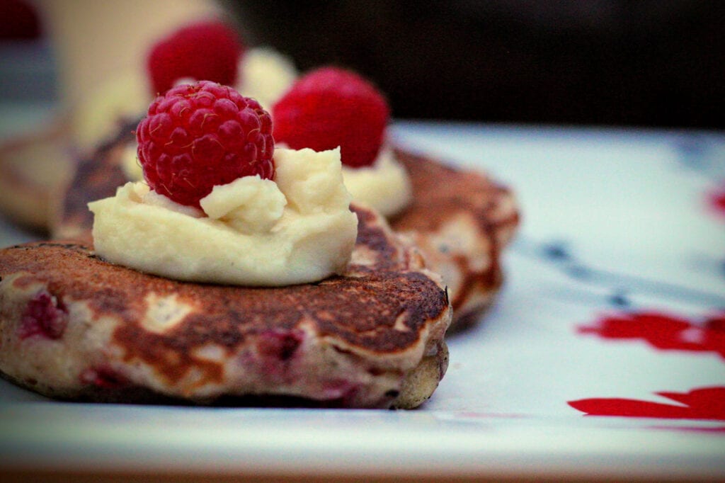 The Bissell House’s Raspberry Pikelets with Mascarpone