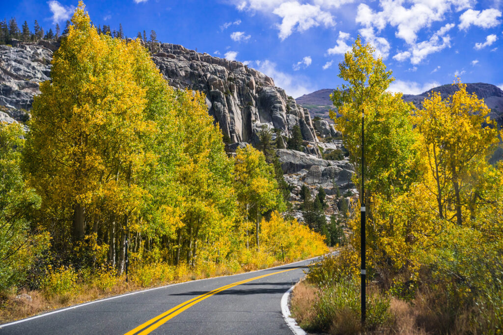 Highway 108 going over Sonora Pass