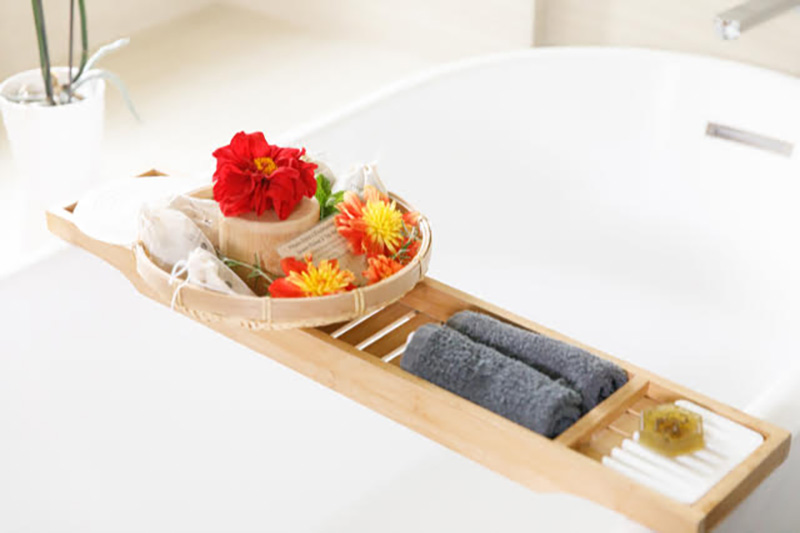 Herbal tea bath kit at the Inn at Moonlight Beach