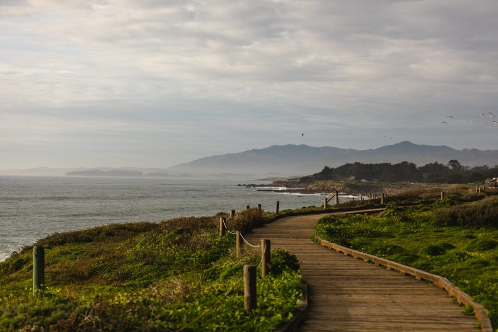 Boardwalk at Moonstone Beach in Cambria