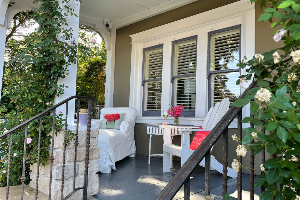 Porch at the Lavender Inn in Ojai