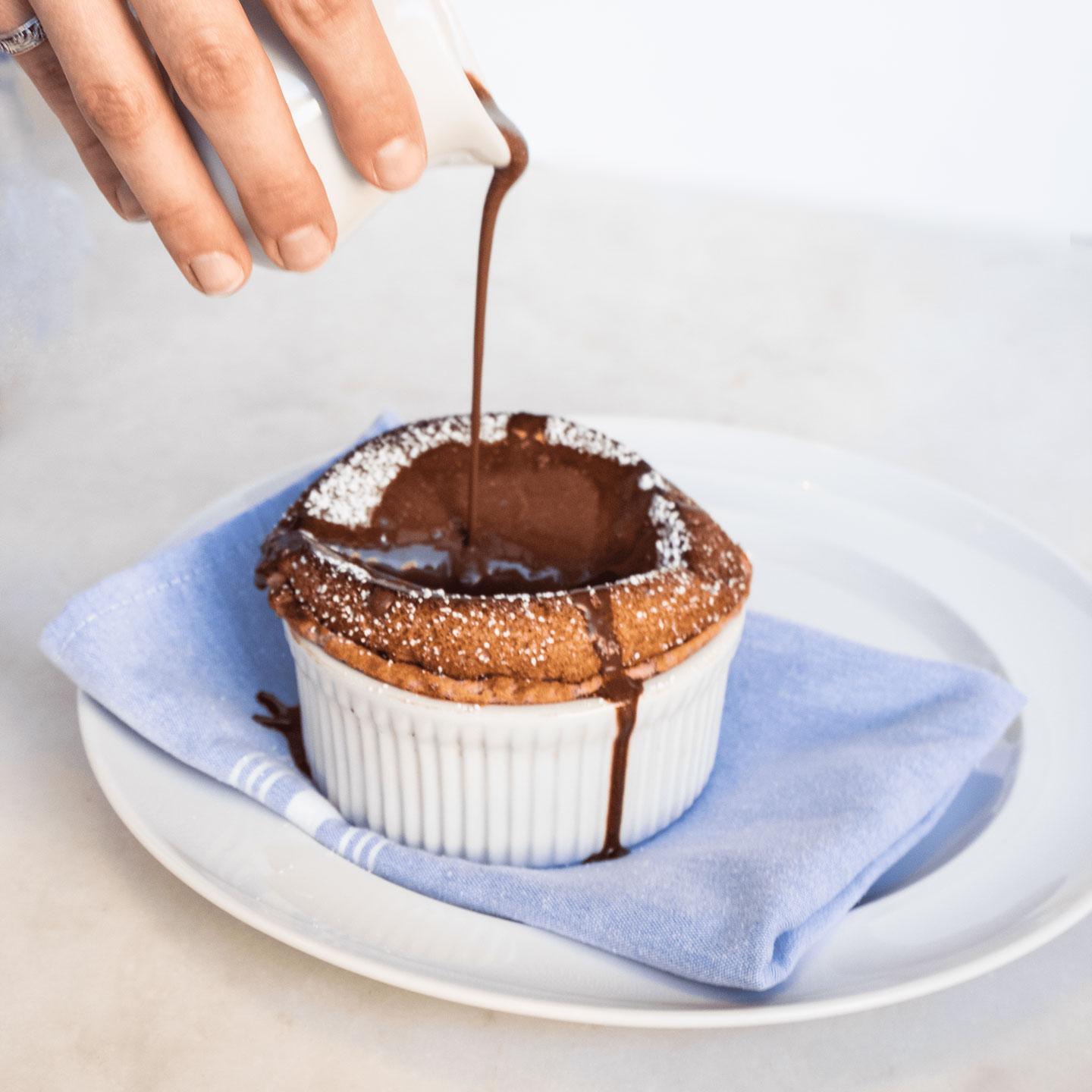 Raspberry Souffle from Hotel Cerro