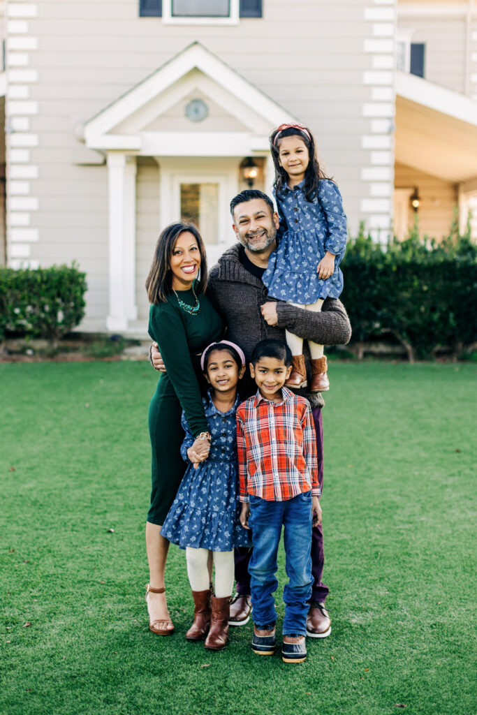 Seema Patel and her family at Flora Vista Inn