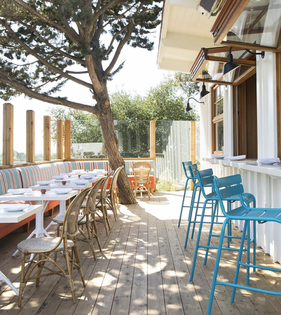 Outdoor patio at Norman Restaurant at Skyview Los Alamos