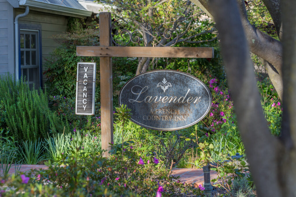 Lavender exterior sign