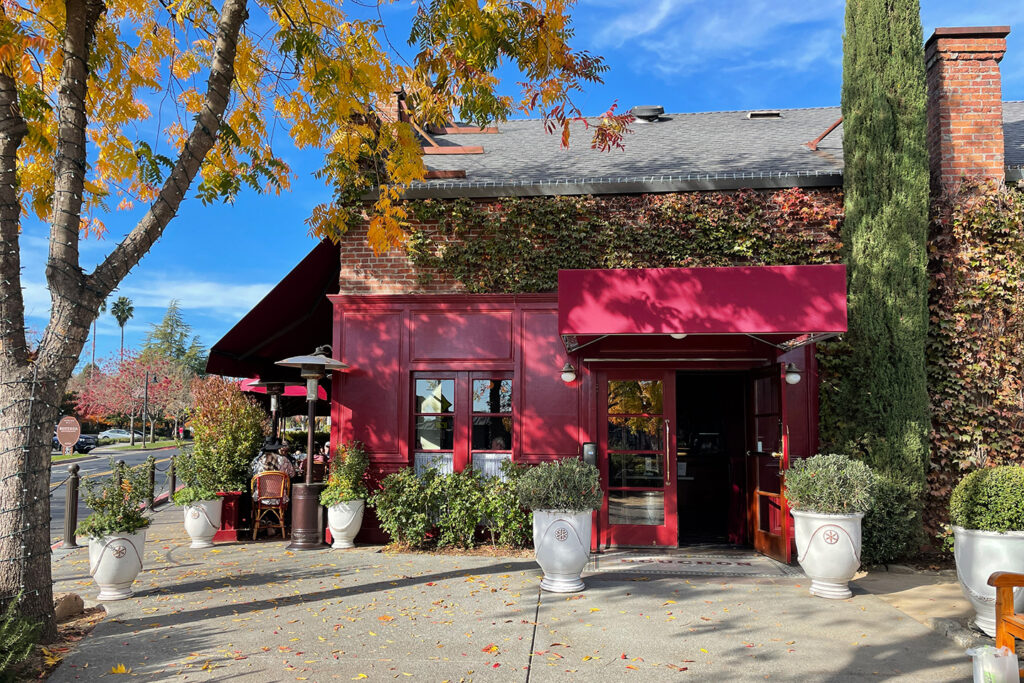 The entrance to Bouchon Bistro