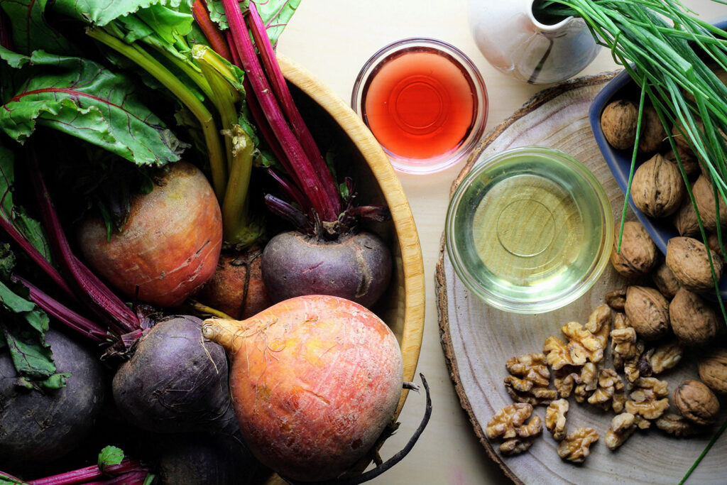 Ingredients for Brewery Gulch Inn’s Rainbow Beet Salad