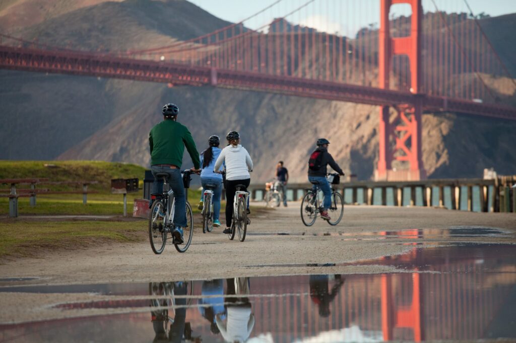 Cycling Golden Gate Promenade