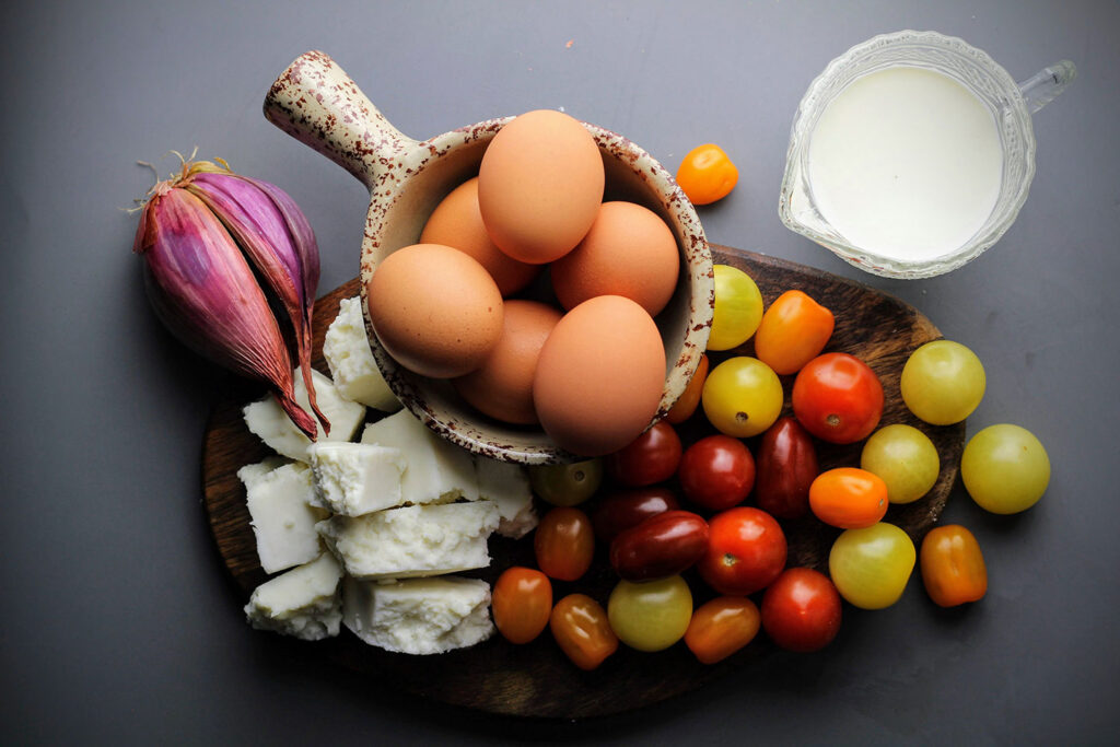 The main ingredients for Cloud Soufflé from Gables Wine Country Inn.