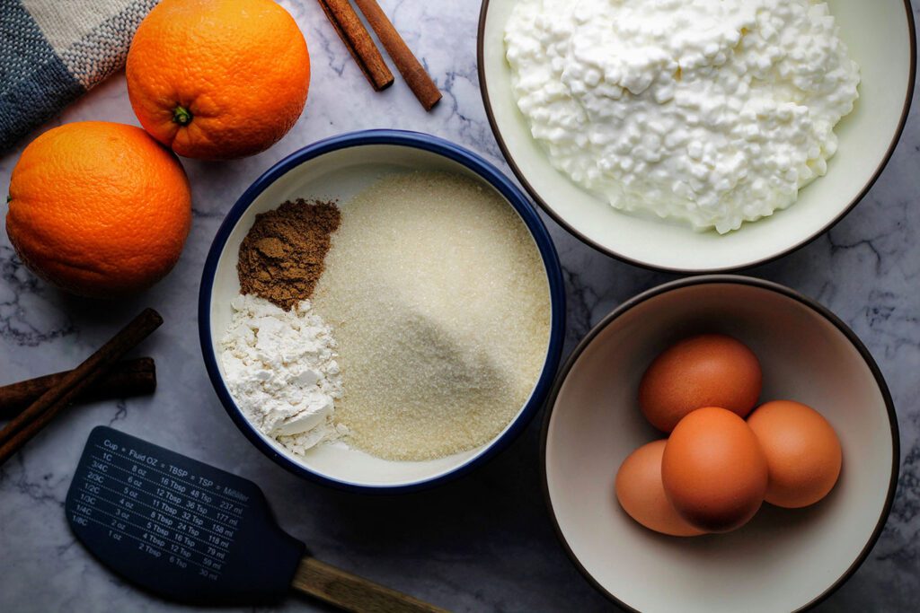 The main ingredients for Morning Pie from Elk Cove Inn & Spa