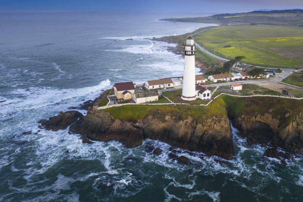 Pigeon Point Lighthouse in Pescadero