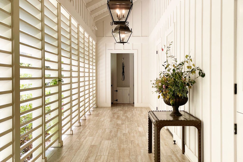 Hallway of the Wellness Barn at Farmhouse Inn