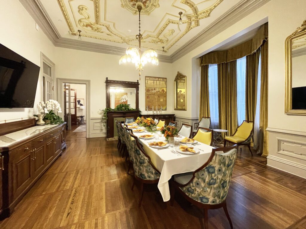 The formal dining room of The McClelland House