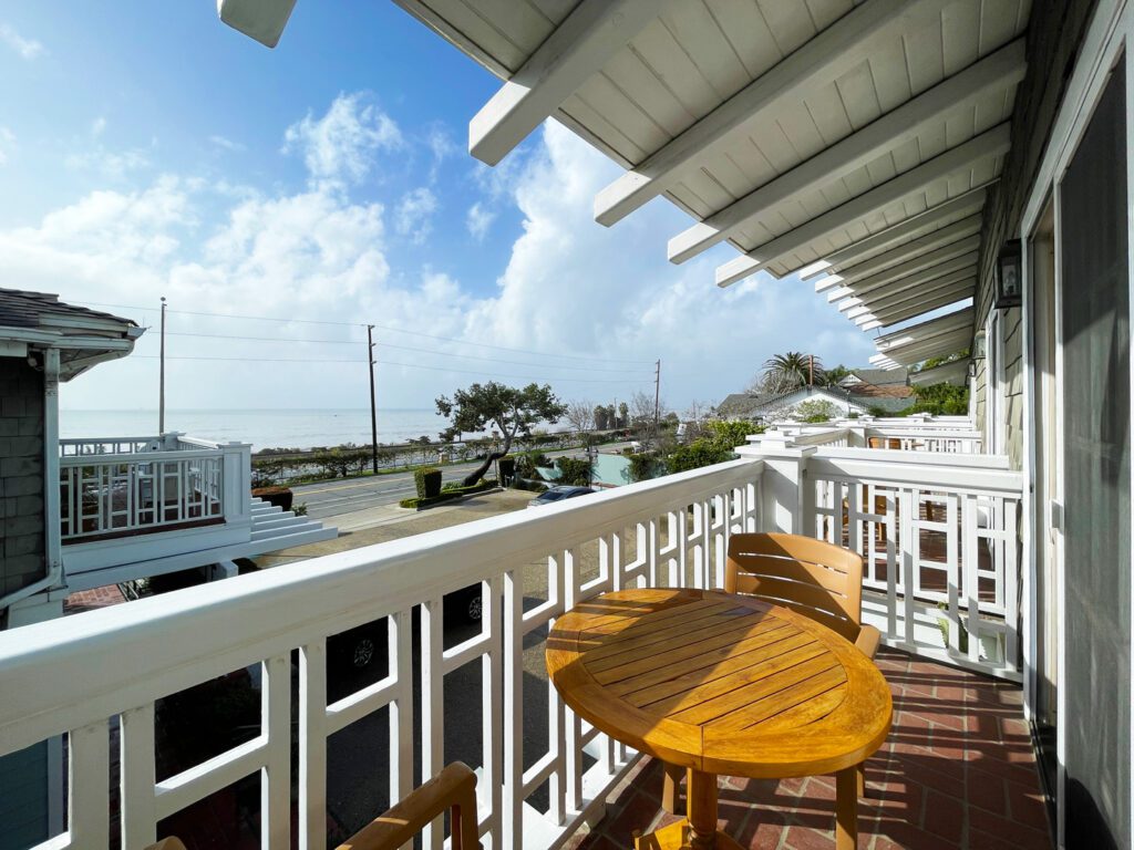 Private guest room balcony at Inn on Summer Hill