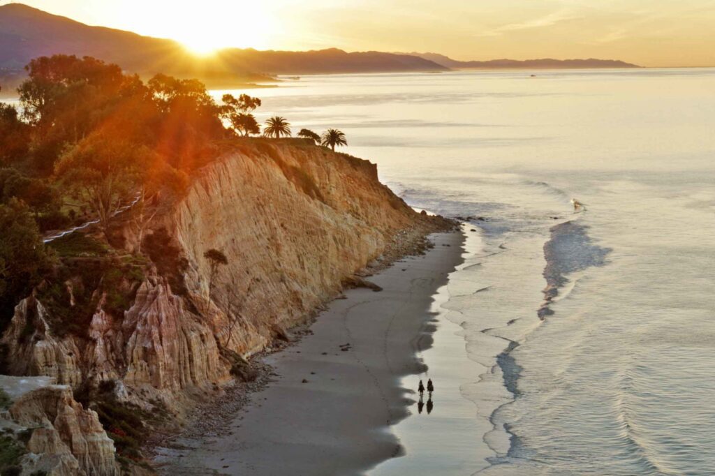 Summerland Beach at sunrise