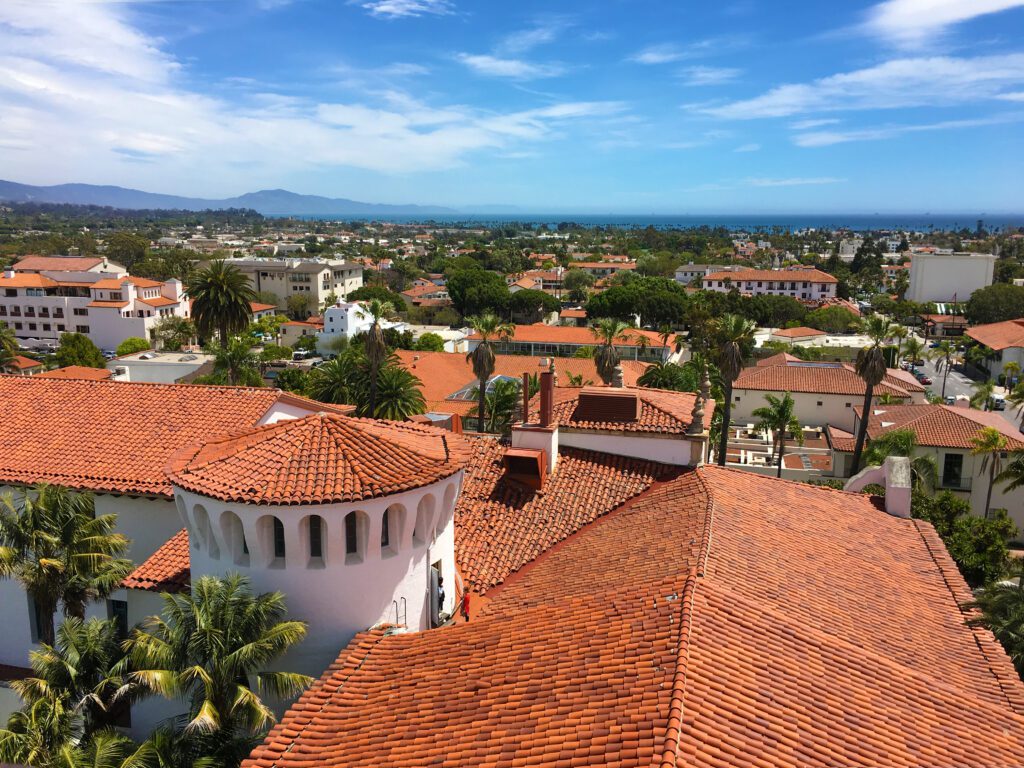 Clocktower view from the Santa Barbara County Courthouse