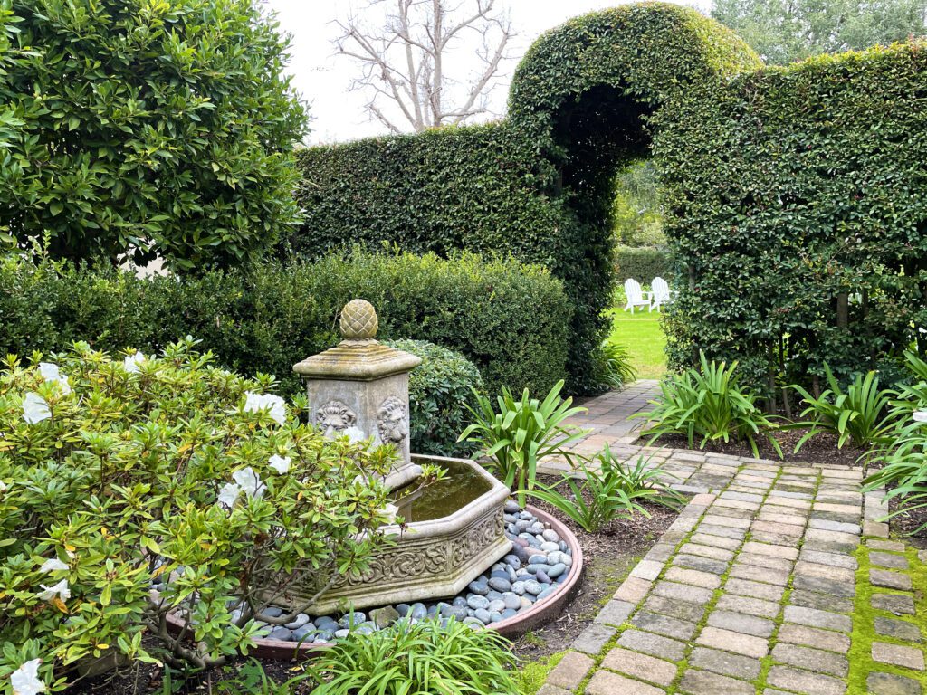 Garden alcove at The Upham Inn