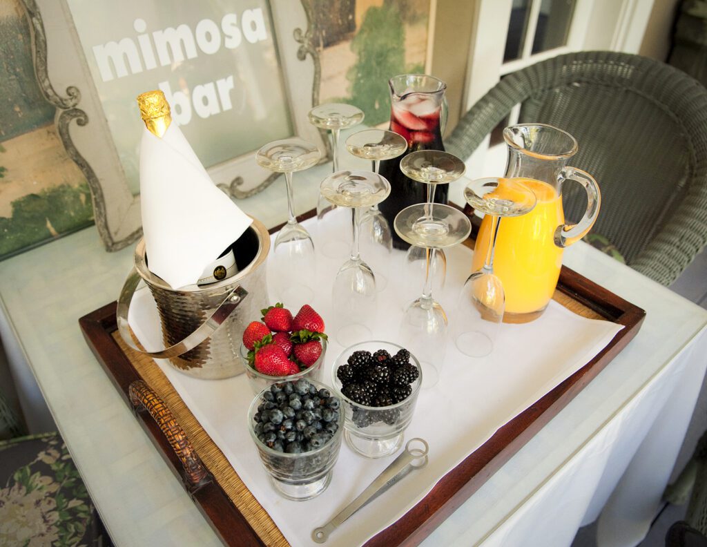 Mimosa bar at Lavender Inn