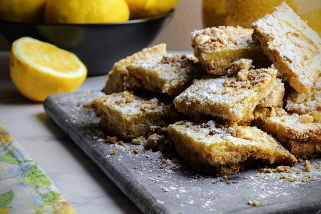 Lemon bars from Alegria Oceanfront Inn